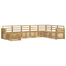 Udendørs sofagruppe 8 pcs Hvid 310 x 191,5 x 73 cm