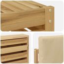 Udendørs sofagruppe 8 pcs Hvid og Beige 310 x 191,5 x 73 cm