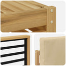 Udendørs sofagruppe 8 pcs Hvid og Beige 306 x 187,5 x 73 cm