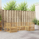 Udendørs sofagruppe 6 pcs Hvid 245 x 126,5 x 73 cm