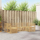 Udendørs sofagruppe 6 pcs Hvid 245 x 128,5 x 73 cm