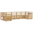 Udendørs sofagruppe 7 pcs Hvid 304 x 128,5 x 73 cm