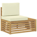 Udendørs sofagruppe Hvid 213,5 x 154,5 x 73 cm Polyester