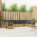 Sektionalsofa sæt 10 pcs Hvid og antracit 363 x 185,5 x 73 cm