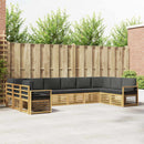 Sektionalsofa sæt 10 pcs Hvid og antracit 363 x 187,5 x 73 cm