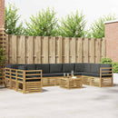 Udendørs sofagruppe 8 pcs Hvid og Antracitgrå 59 x 59 x 37 cm