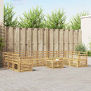 Udendørs sofagruppe 11 pcs Hvid 59 x 59 x 37 cm