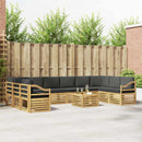 Udendørs sofagruppe 8 pcs Hvid og Antracitgrå 59 x 59 x 37 cm