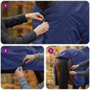 Hestetæppe Mørk Grøn og Sort 145 cm Polyester