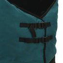 Hestetæppe Mørk Grøn og Sort 145 cm Polyester