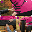 Hestetæppe Pink og Sort 95 cm Polyester