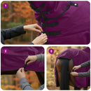 Hestetæppe Mørk Grøn og Sort 75 cm Polyester