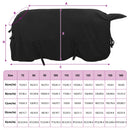 Hestetæppe Sort 135 cm Polyester