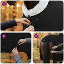 Hestetæppe Sort 165 cm Polar fleece