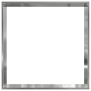 Plænekant 50 x 50 x 13 cm Galvaniseret stål Sølv