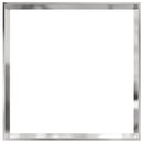 Plænekant 60 x 60 x 13 cm Rustfrit stål Sølv