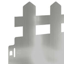 Plænekanter 10 pcs Sølv 103 x 0,05 x 22 cm Galvaniseret stål