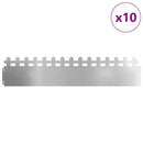 Plænekanter 10 pcs Sølv 103 x 0,05 x 22 cm Galvaniseret stål