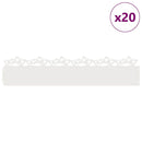 Plænekanter 20 pcs Hvid 103 x 0,05 x 22 cm Stål