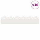 Plænekanter 30 pcs Hvid 103 x 0,05 x 22 cm Stål