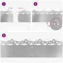 Plænekanter 10 pcs Sølv 103 x 0,05 x 22 cm Galvaniseret stål