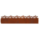 Plænekanter 10 pcs Rusten 103 x 0,05 x 22 cm Cortenstål