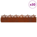 Plænekanter 30 pcs Rusten 103 x 0,05 x 22 cm Cortenstål