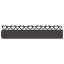 Plænekanter 30 pcs Sort 103 x 0,05 x 22 cm Stål
