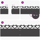 Plænekanter 30 pcs Sort 103 x 0,05 x 22 cm Stål