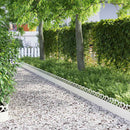 Plænekanter 10 pcs Hvid 103 x 0,05 x 22 cm Stål