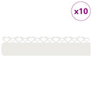 Plænekanter 10 pcs Hvid 103 x 0,05 x 22 cm Stål