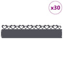 Plænekanter 30 pcs Antracit 103 x 0,05 x 22 cm Stål