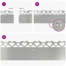 Plænekanter 10 pcs Sølv 103 x 0,05 x 22 cm Galvaniseret stål