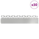 Plænekanter 30 pcs Sølv 103 x 0,05 x 22 cm Galvaniseret stål