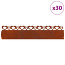 Plænekanter 30 pcs Rusten 103 x 0,05 x 22 cm Cortenstål