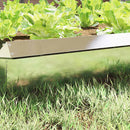 Sneglehegn 16 pcs Sølv 50 x 3,5 x 25 cm Rustfrit stål