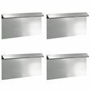 Sneglehegn 4 pcs Sølv 50 x 3,5 x 25 cm Galvaniseret stål