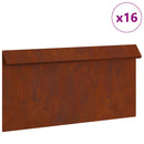 Sneglehegn 16 pcs Rusten 50 x 3,5 x 25 cm Cortenstål