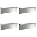 Sneglehegn 4 pcs Sølv 100 x 3,5 x 25 cm Galvaniseret stål