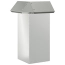 Sneglehegn 4 stk. 13,5 x 13,5 x 25 cm Galvaniseret stål Sølv