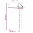 Sneglehegn 4 stk. 13,5 x 13,5 x 25 cm Galvaniseret stål Sølv