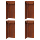 Sneglehegn 4 pcs Rusten 10 x 10 x 25 cm Cortenstål