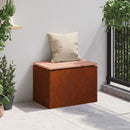 Havebænk 1 -Seater 60 x 40 x 43 cm Forvitret stål Rusten
