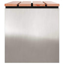 Havebænk Sølv 80 x 40 x 43 cm Rustfrit stål