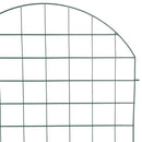 Damhegnsæt 8 pcs Grøn 50 x 80 cm Stål