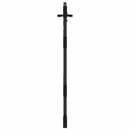 Haveport 85 x 150 cm Pulverlakeret Stål Sort Låses