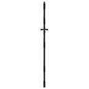 Haveport med lås Sort 85 x 175 cm Pulverlakeret Stål