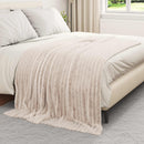 Tæppe Beige 200 x 150 cm 0.8 kg Fleece