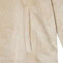 Tæppe-hoodie Beige l Flannel