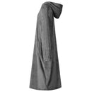 Tæppe-hoodie Mørkegrå l Flannel